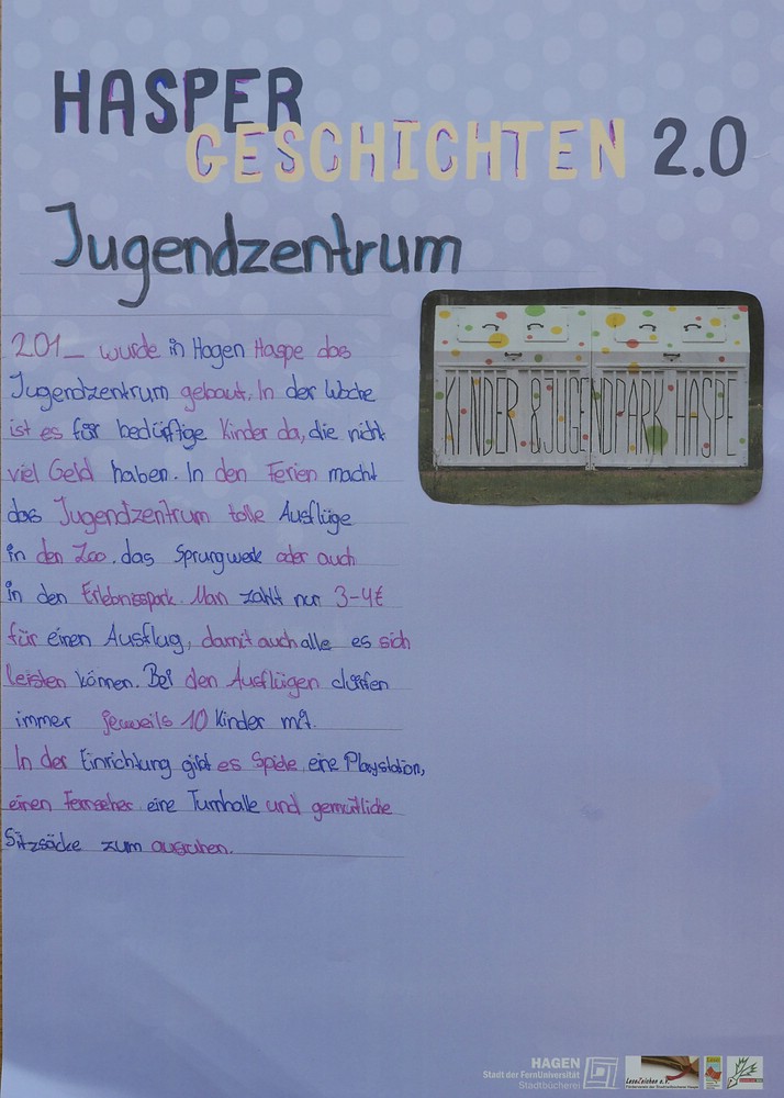 Hasper Geschichten 2.0 – Jugendzentrum