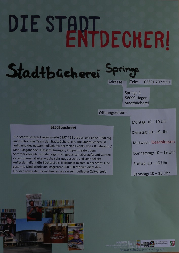 Die StadtEntdecker – Stadtbücherei