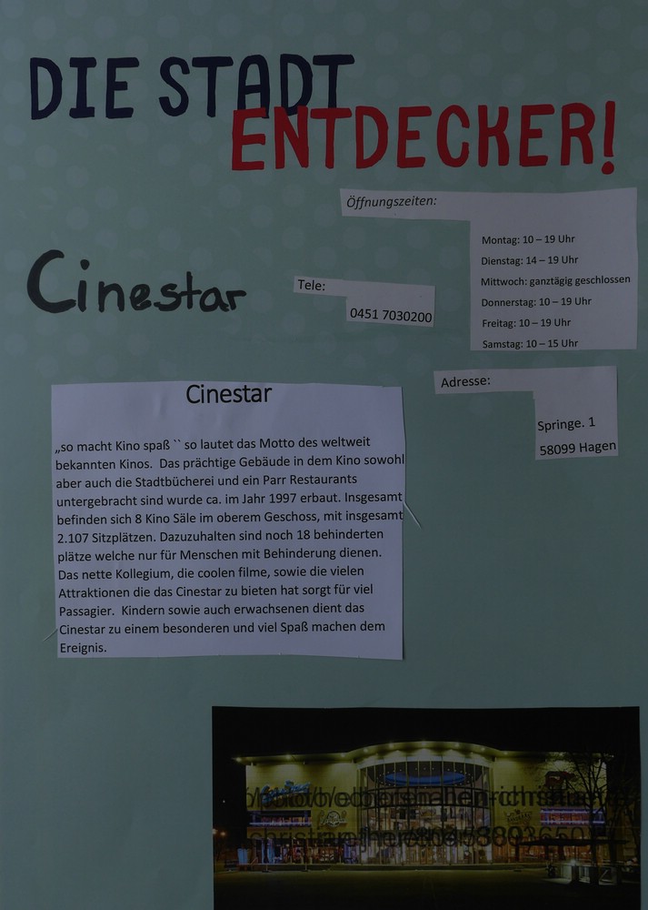 Die StadtEntdecker – Cinestar